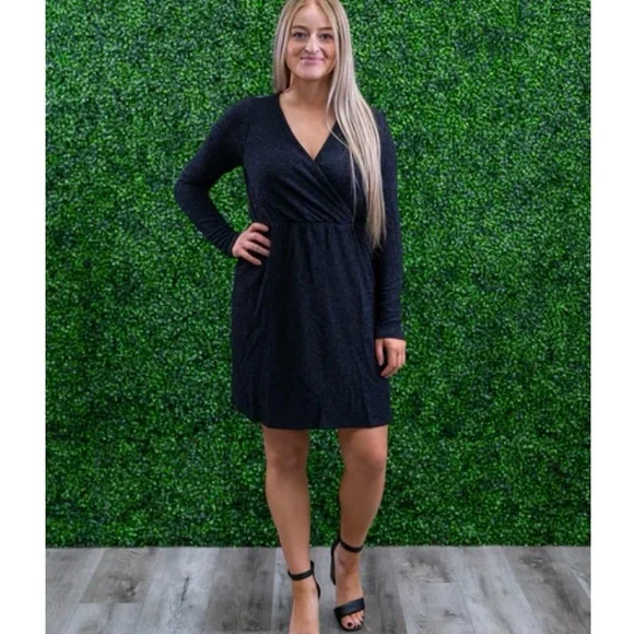 White Birch Crossover Wrap Dress - 3X - Picture 6 of 6